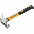 Tolsen Claw Hammer 20oz Drop Forged, Steel Hammerhead, Heat Treatment, Ground Polished, Fiberglass Handle 25031